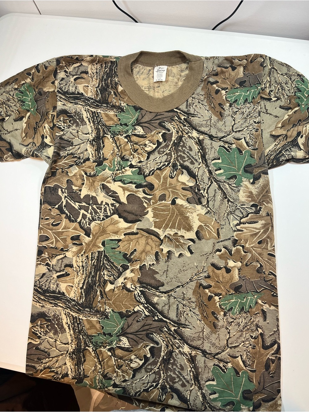 Vintage All Over Woodland Camouflage T Shirt